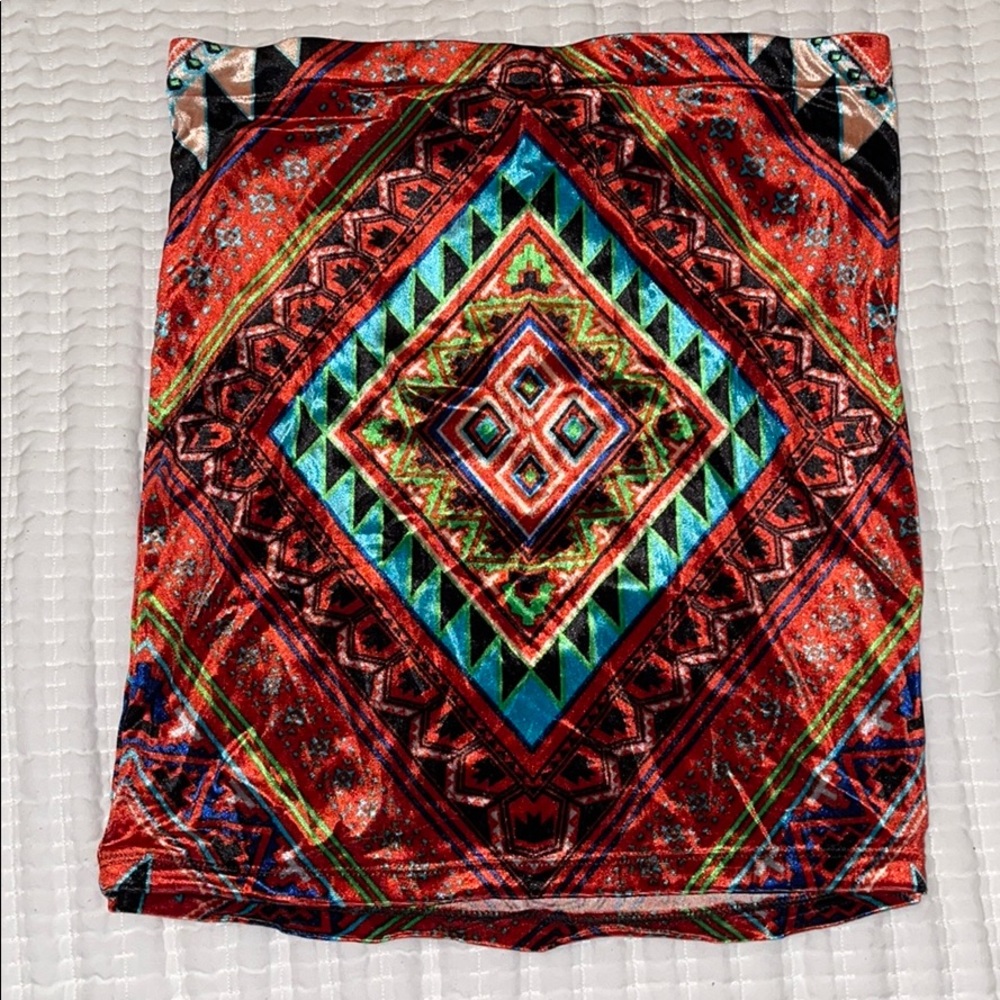 Aztec mini skirt